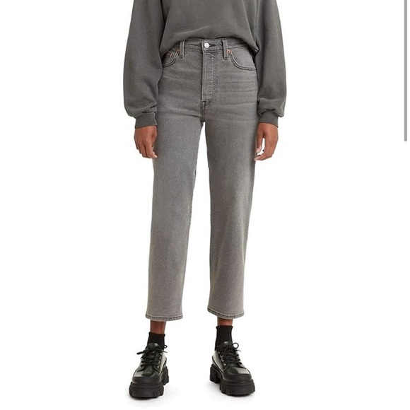 Levi's Gray Straight Leg Jeans - Picture 1 of 12